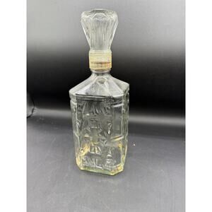 Monarch Wine MANISCHEWITZ Clear Glass 10" Decanter w/ Original Stopper